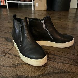 J Slide Wedge Sneakers